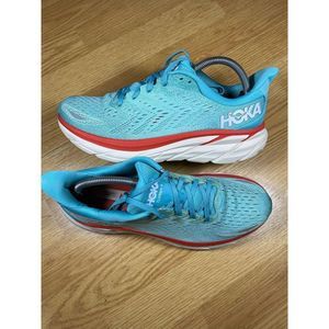 Hoka One One Clifton 8 1119394 AEBL Aqua Running Race Shoes Womens 10.5 B